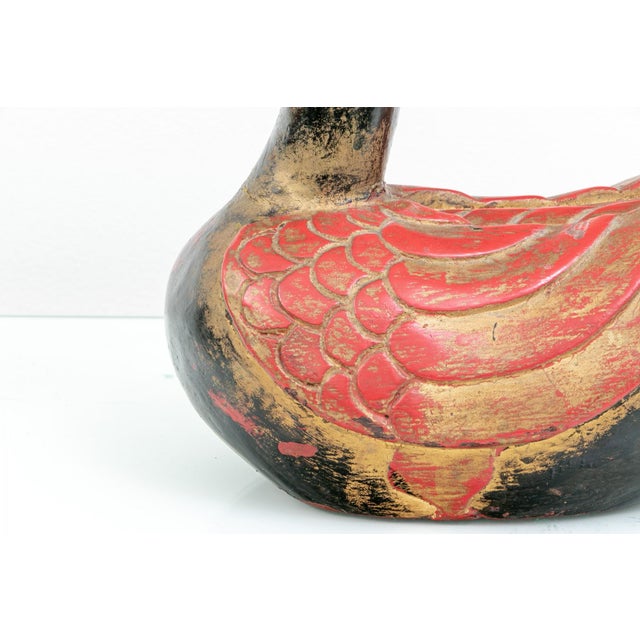 Wood Vintage Hand-Carved Wooden Duck Sculptures—A Pair For Sale - Image 7 of 12