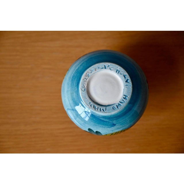 Handcrafted Ceramic Ball Vase from Corfu Pottery, 1970s For Sale - Image 8 of 9