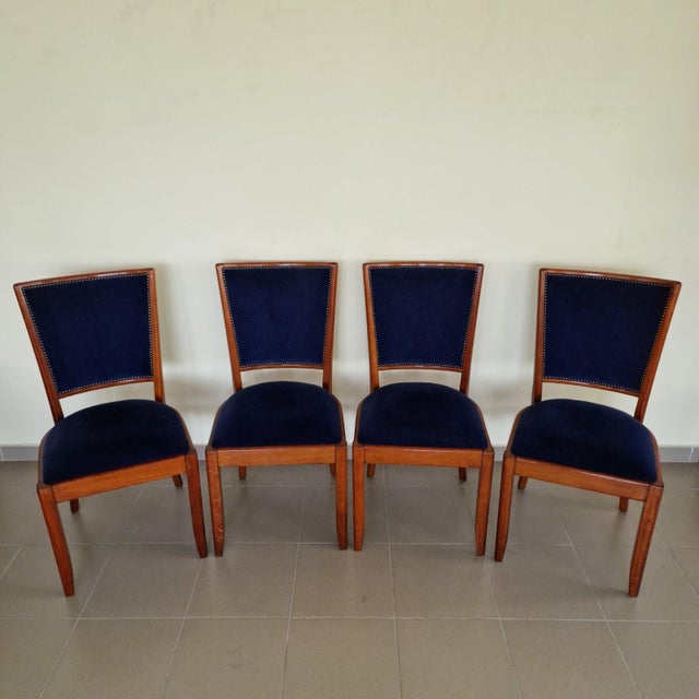 Art Deco Dining Chairs, Set of 4 For Sale - Image 3 of 8