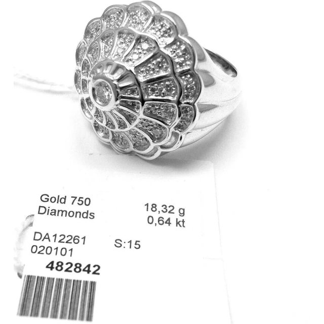 2010s Carrera Y Carrera Afrodita 18k White Gold Diamond Ring, size 7.5 For Sale - Image 5 of 8