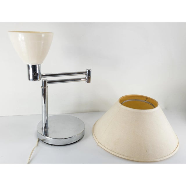 Mid-Century Modern Mid-Century Modern Chrome Plated Cantilever Table Lamp After Walter Von Nessen For Sale - Image 3 of 12