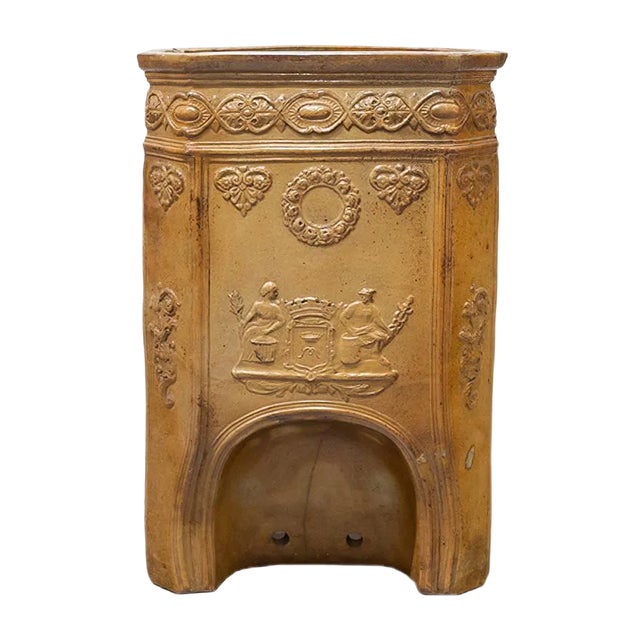 Large 19th Century French Neoclassical Terracotta Pot For Sale