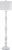 62-Inch H Candlestick Floor Lamp - White For Sale In Philadelphia - Image 6 of 6