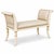 Wood 1970s Italian Neo-Classical Style Painted Bench / Ottoman For Sale - Image 7 of 8