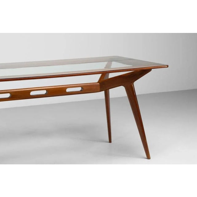 Sculptural Mahogany Dining Table by Franco Albini, Italy, 1950s For Sale - Image 14 of 18