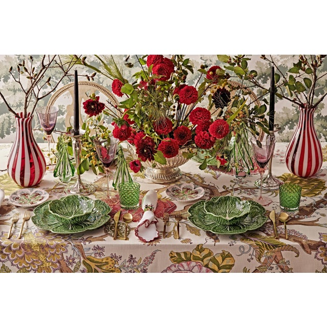 Green Bordallo Pinheiro Cabbage Cereal Bowl 17 oz in Green, Set of 4 For Sale - Image 8 of 8