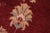 Textile 1990s Oriental Ziegler Red Beige Hand-Knotted Wool Rug - 8'0'' X 9'10'' For Sale - Image 7 of 8