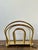 Vintage Brass Newspaper Rack After Dorothy Draper For Sale In West Palm - Image 6 of 12