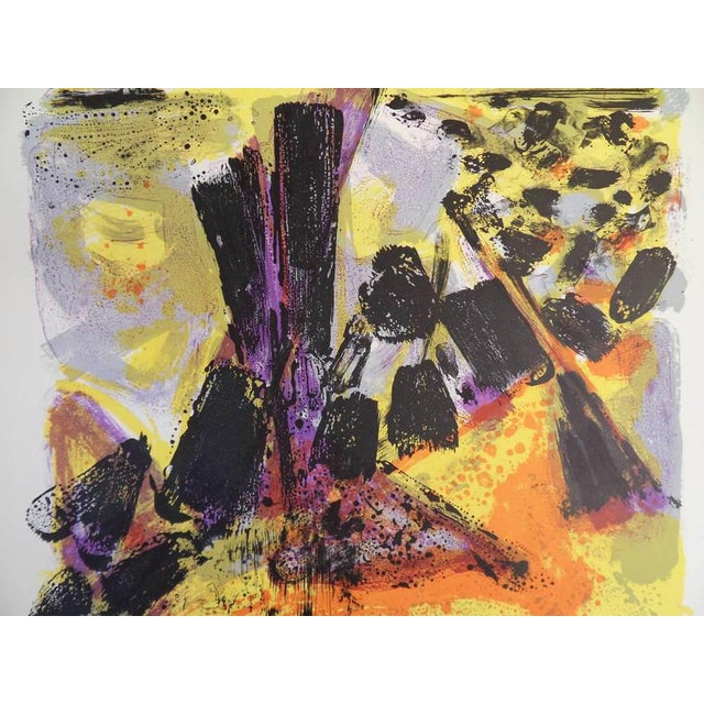 Maurice-Elie SARTHOU (1911-1999) Black Reefs: Cap d'Agde Original color lithograph Signed in pencil Limited edition of 100...
