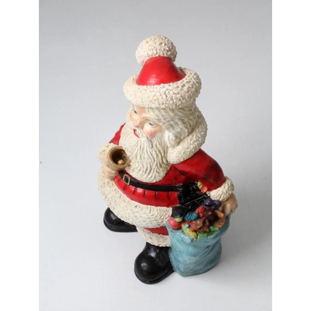 Ceramic Santa Claus Christmas Statue Coin Bank Circa 1973 For Sale - Image 7 of 13