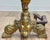 Antique French Baroque Brass Fireplace Andirons-Chenets, Pair For Sale - Image 4 of 7