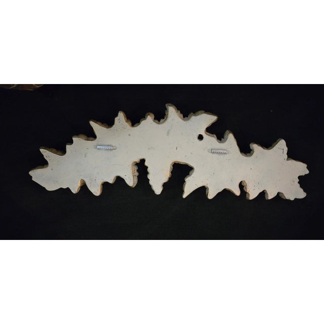 Vintage Over the Door Carved Resin Leaf Accent Decor Embellishment With Grapes. Great to use indoors or outdoors. Has...