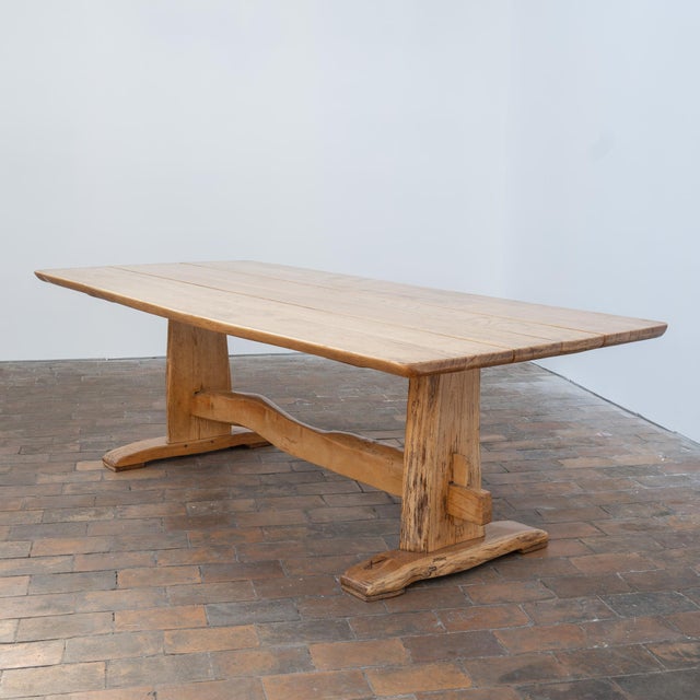 20th Century French Oak Dining Table, 1970 For Sale - Image 11 of 11