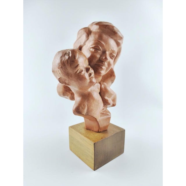 Mid-Century Belgium Terracotta Bust by Paul Serste, 1950s, in Very Good conditions. Designed 1950 to 1959 This piece has...