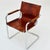 Metal Bauhaus Italian Visitor Chair in Congac Leather by Marcel Breuer, 1980s For Sale - Image 7 of 11