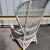20th Century Woven Wicker Wingback Peacock Chair For Sale - Image 4 of 12