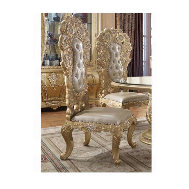 Casa Milano Bellagio 12-Piece Luxury Gold Dining Collection For Sale - Image 4 of 12