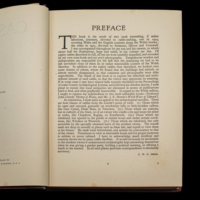 GWR Castles Book, Charles Oman, Historic Illustrated Reference, Vintage, English For Sale - Image 6 of 12