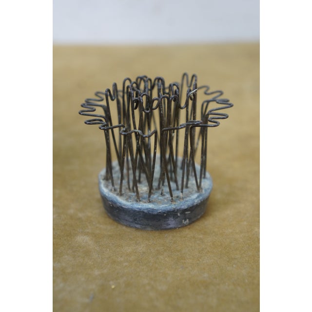 Chinese Ceramic Flower Frog Bonsai Dragon Bud Vase W Cloud Feet 7" For Sale - Image 10 of 18