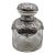 1898 English Sterling Silver and Blown Glass Scent Bottle For Sale