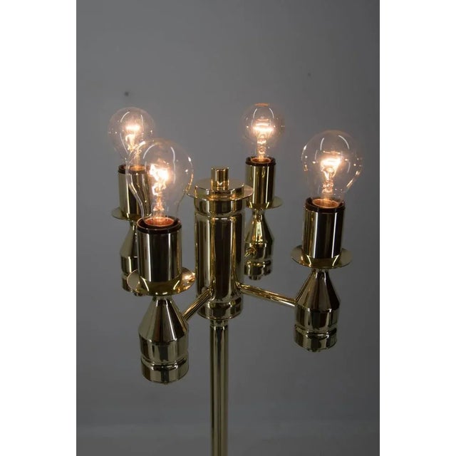 Metal Brass Floor Lamp, 1970s For Sale - Image 7 of 9