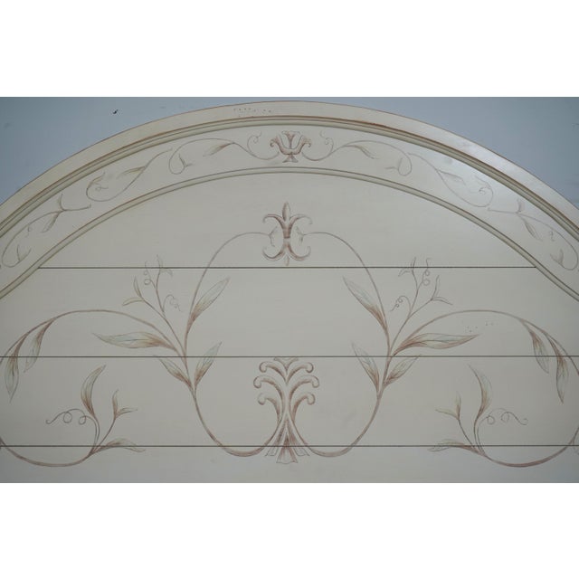 Traditional Stanley King Size Paint Decorated Headboard For Sale - Image 3 of 11