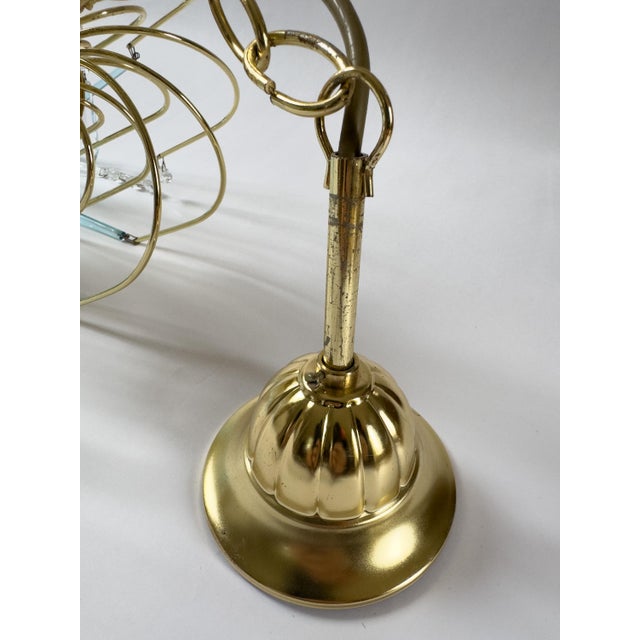 Vintage Murano-Style Blue Glass Teardrop Waterfall Chandelier, C. 1970 For Sale - Image 9 of 18