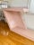Beautiful custom made baby pink laminate entry/ console table, you can even use it as a desk or a bar table. Very...