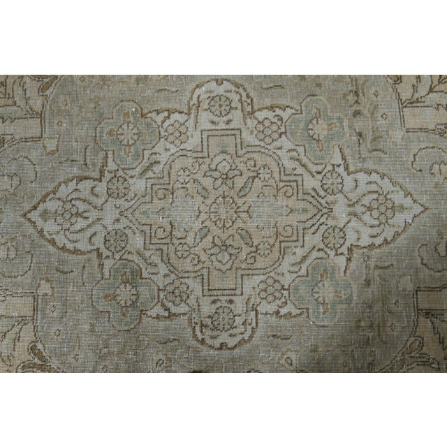 1970s Vintage Persian Handmade Wool Cotton Orange Area Rug For Sale - Image 4 of 11