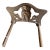 Art Nouveau Brass Plated Owl Expanded Book Rack For Sale