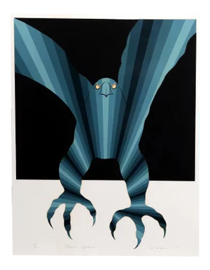 "Eternal Vigilance" Op Art Serigraph by Roy Ahlgren