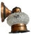 American Copper Bubble Glass and Stars Wall Sconce, Circa 1920 For Sale - Image 3 of 6