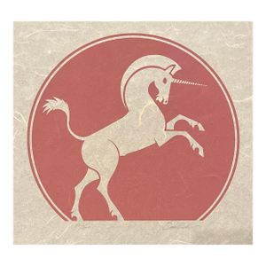 1970s James Omohundro Unicorn Serigraph