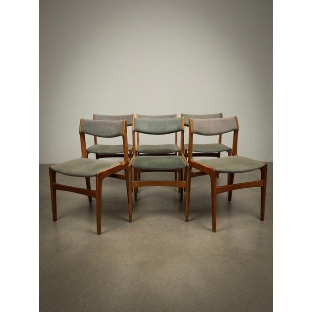 Mid-Century Danish Teak Dining Chairs attributed to Erik Buch, 1950s, Set of 6 For Sale - Image 9 of 9