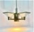 Early 21st Century 5-Light Postmodern Mission Style Chandelier in Brushed Nickel Finish For Sale - Image 4 of 10
