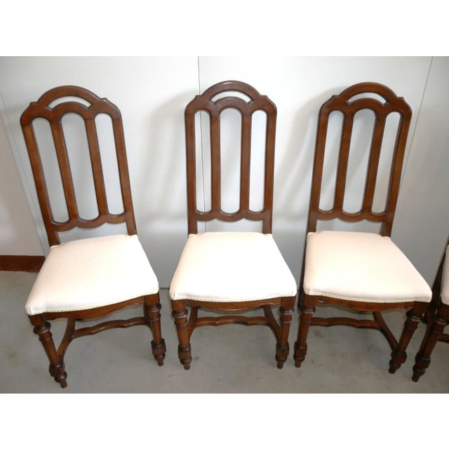 Antique Early 20th Century Walnut Chairs, Set of 6 For Sale - Image 11 of 17