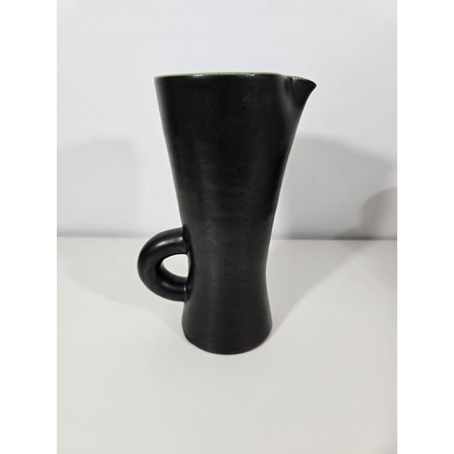 Ceramic Model 860 Pitcher and Tumblers by Pol Chambost, France, 1950s, Set of 7 For Sale - Image 10 of 17