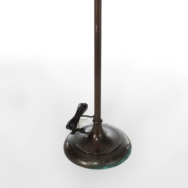 Handel Co. Antique Handel Floor Lamp With Opalescent Glass Shade C1910 For Sale - Image 4 of 9