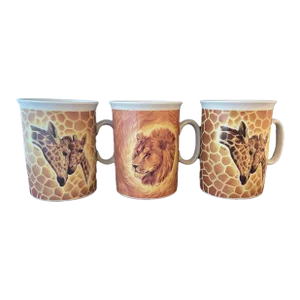 1990s Vintage Fiorilli-Signed St. Martin "Email De Limoges" Cups Decorated in San Marino- Set of 3