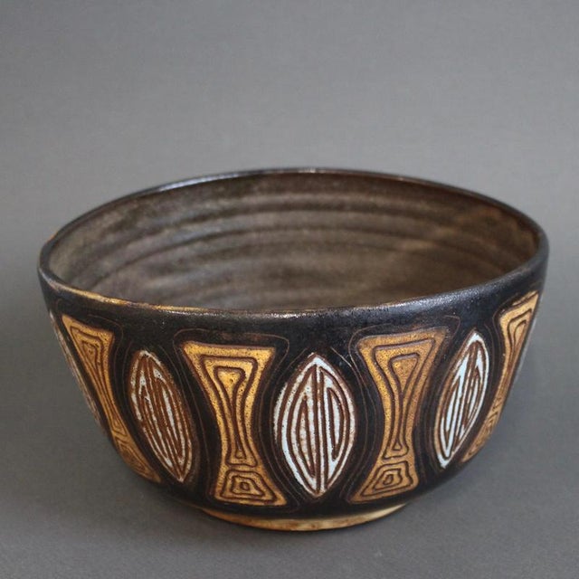 Vintage French Ceramic Bowl by Alexandre Kostanda, 1960s For Sale - Image 4 of 11