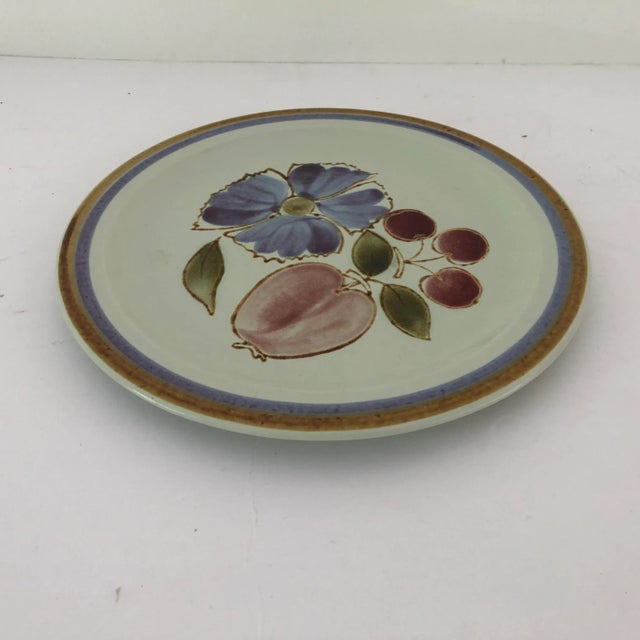 Mid-Century Modern Midcentury Style International Stoneware 12”d Serving Plate For Sale - Image 3 of 5