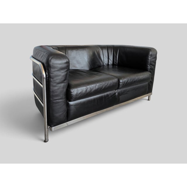 Italian Onda Black Leather Sofa by De Pas, Durbino and Lomazzi for Zanotta, 1995 For Sale - Image 18 of 18