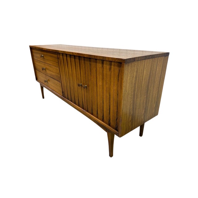 Mid-Century Modern Mid-Century Modern Lane Walnut & Rosewood 7-Drawer Dresser For Sale - Image 3 of 11