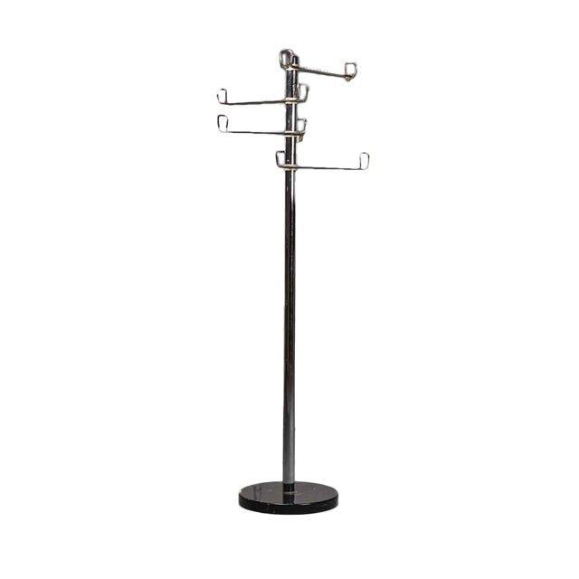 Vintage Metal 4-Arm Coat Hanger, 1970s For Sale