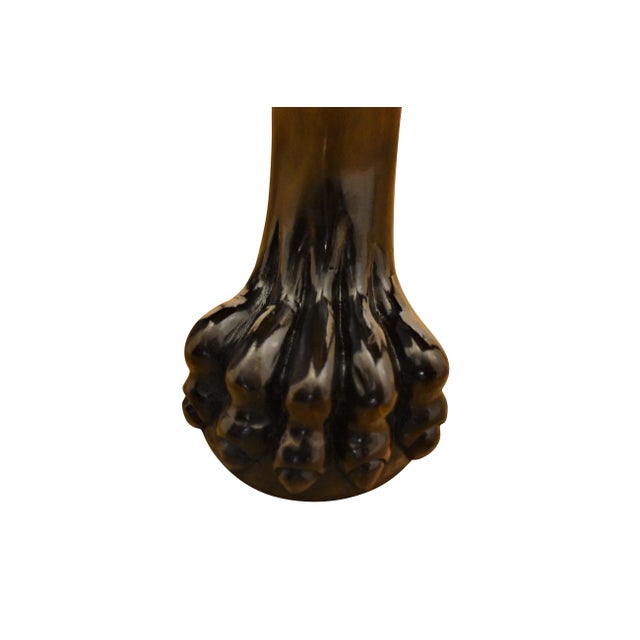 Burnt Umber 19th Century Irish Chippendale Style Mahogany Accent Console Table For Sale - Image 8 of 9