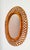 Oval Rattan and Bamboo Wall Mirror, 1960 For Sale - Image 4 of 4