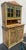Rustic European 1871 Scandinavian Folk Art Step-Back Cupboard With Original Decorative Glass For Sale - Image 3 of 13