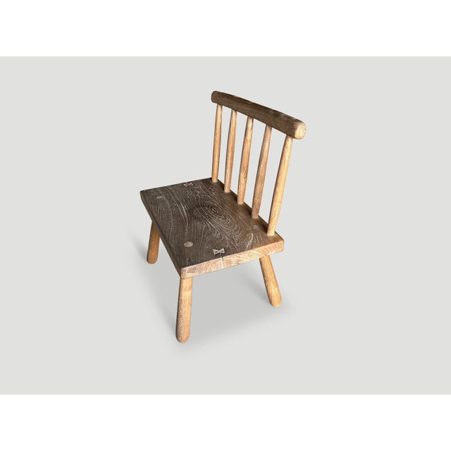 Mid-Century Modern Andrianna Shamaris Wabi Sabi Chair or Side Table For Sale - Image 3 of 18