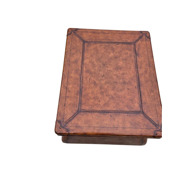 this Thomasville collection was made by Castilex exclusively for thomasville. Beautiful Thomasville leather wrapped table...