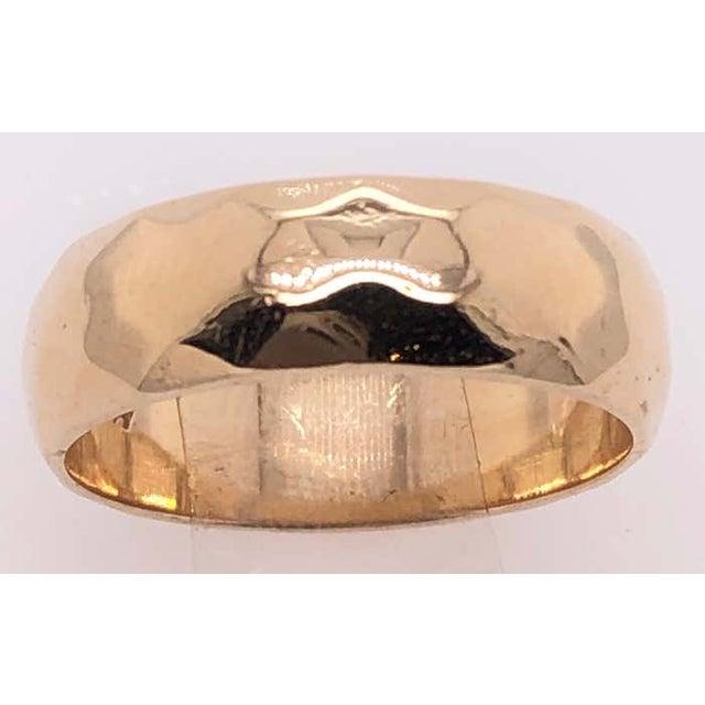 Gold 14 Karat Yellow Gold Wedding Ring / Wedding Band For Sale - Image 8 of 9